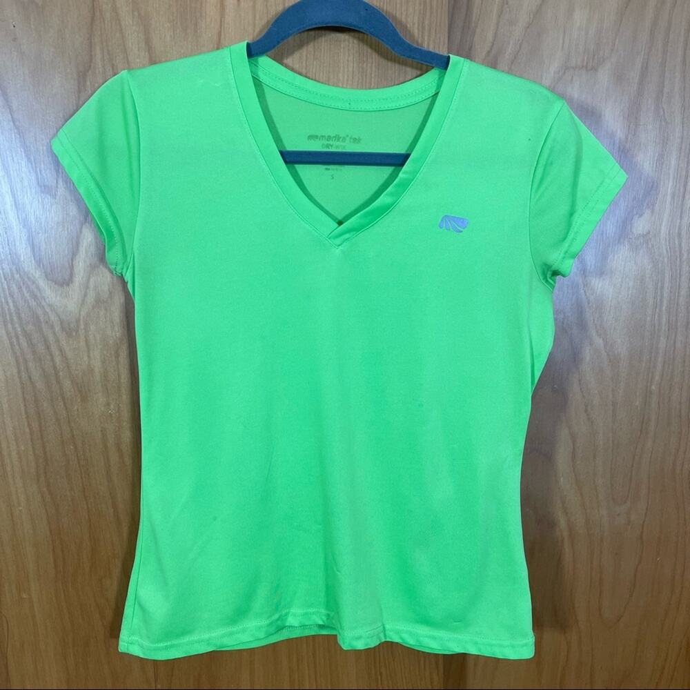 Marika Tek, Lime Green Shirt.  Size Small. Good used condition!